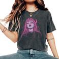 Goth Grunge Demon Anime Girl Waifu Horror Alt Pink Aesthetic Women's Oversized Comfort T-Shirt Pepper