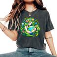 Green Goddess Earth Day Save Our Planet Girl Kid Women's Oversized Comfort T-Shirt Pepper