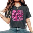 Groovy In My Middle School Era Back To School Teacher Women's Oversized Comfort T-Shirt Pepper