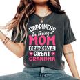 Happiness Being Mom Grandma Great Grandma For Mother's Day Women's Oversized Comfort T-Shirt Pepper