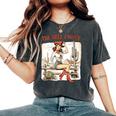 The Hell I Won't Badass Vintage Western Rodeo Cowgirl Women's Oversized Comfort T-Shirt Pepper