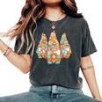 Hippie Gnomes Groovy Flower Peace 60S 70S Retro Gnome Women's Oversized Comfort T-Shirt Pepper