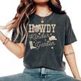 Howdy Kindergarten Teacher Rodeo Country Western Cowgirl Women's Oversized Comfort T-Shirt Pepper