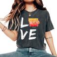 Iowa Ia Map Souvenir Love Distressed State Women's Oversized Comfort T-Shirt Pepper