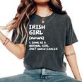 Irish Girl Definition Ireland Women's Oversized Comfort T-Shirt Pepper