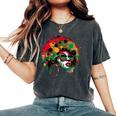 Junenth Black History Dope Proud Queen Women's Oversized Comfort T-Shirt Pepper