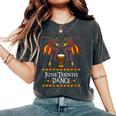 Junenth Dance American African Dancer With Djembe Drum Women's Oversized Comfort T-Shirt Pepper