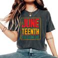 Junenth Day 1865 Black Pride Freedom Day Women Women's Oversized Comfort T-Shirt Pepper