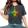 Junenth Is My Independence Day Afro Junenth Women's Oversized Comfort T-Shirt Pepper