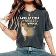 Love At First Weasel Wriggle For Weasel Lovers Women's Oversized Comfort T-Shirt Pepper