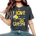 I Love Being A Grandma Sunflower Bee Lover Mother's Day Cute Women's Oversized Comfort T-Shirt Pepper