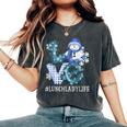 Lunch Lady Love Snowman Xmas Winter Season Christmas Women's Oversized Comfort T-Shirt Pepper