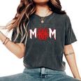 Mom Of The Birthday Boy Costume Spider Web Birthday Party Women's Oversized Comfort T-Shirt Pepper