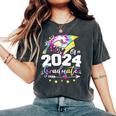 Mom Senior 2024 Proud Mom Of A Class Of 2024 Graduate Mothe Women's Oversized Comfort T-Shirt Pepper