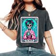 The Mom Tarot Card Skeleton Witch Mom Skull Mama Women's Oversized Comfort T-Shirt Pepper