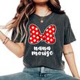 Nana Mouse Family Vacation Bow Women's Oversized Comfort T-Shirt Pepper