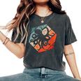 Octopus Retro Vintage Silhouette Vintage Retro Colors Women's Oversized Comfort T-Shirt Pepper