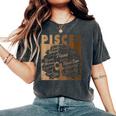 Pisces Girl African American Melanin Birthday Women's Oversized Comfort T-Shirt Pepper