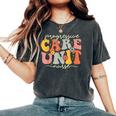 Progressive Care Unit Groovy Pcu Nurse Emergency Room Nurse Women's Oversized Comfort T-Shirt Pepper