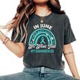 Ptsd Awareness In June We Wear Teal Men Women's Oversized Comfort T-Shirt Pepper