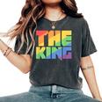 Rainbow Lgbtq Drag King Women's Oversized Comfort T-Shirt Pepper