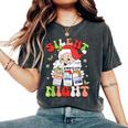 Retro Silent Night Icu Nurse Christmas Intensive Care Unit Women's Oversized Comfort T-Shirt Pepper