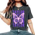 Retro Taylor First Name Personalized Groovy Birthday Girl Women's Oversized Comfort T-Shirt Pepper Retro Taylor First Name Personalized Groovy Birthday Girl Women's Oversized Comfort T-Shirt Pepper
