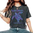 San Diego California Sea Turtle Boys Girls Toddler Women's Oversized Comfort T-Shirt Pepper