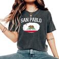 San Pablo Ca California Flag Vintage Usa Sports Women Women's Oversized Comfort T-Shirt Pepper