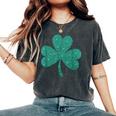 Shamrock St Patrick's Day Girls Irish Ireland Women's Oversized Comfort T-Shirt Pepper