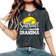 Softball Grandma Softball Player Game Day Mother's Day Women's Oversized Comfort T-Shirt Pepper