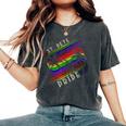 St Pete Pride Gay Pride Lgbtq Rainbow Palm Trees Women's Oversized Comfort T-Shirt Pepper