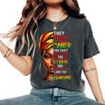 I Am The Storm Junenth Black History Month African Women Women's Oversized Comfort T-Shirt Pepper