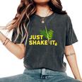 Sukkot Four Species Just Shake It Lulav Etrog Sukkah Women's Oversized Comfort T-Shirt Pepper