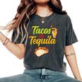 Tacos And Tequila Cinco De Mayo Women's Oversized Comfort T-Shirt Pepper