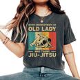 Never Underestimate An Old Lady Bjj Brazilian Jiu Jitsu Women's Oversized Comfort T-Shirt Pepper