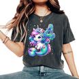 Unicorn Mermaid 4Th Birthday 4 Year Old Party Girls Outfit Women's Oversized Comfort T-Shirt Pepper