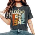 Vintage 1942 81 Birthday Decorations 81St Birthday Women's Oversized Comfort T-Shirt Pepper