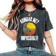 Vintage Jiu-Jitsu T Rex Armbar Me Bjj Dinosaur Humor Women's Oversized Comfort T-Shirt Pepper