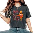 Whats Crackin Christmas Nutcracker Xmas Kid Women's Oversized Comfort T-Shirt Pepper