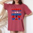 Sister Of The Birthday Boy Spider Family Matching Women's Oversized Comfort T-Shirt Blue Jean