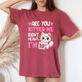 10Th Birthday For Girl 10Yr Ten 10 Year Old Kitten Cat Women's Oversized Comfort T-Shirt Crimson