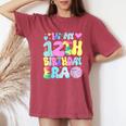 In My 12Th Birthday Era 12 Years Old Girls 12Th Birthday Women's Oversized Comfort T-Shirt Crimson