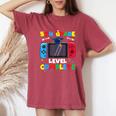 5Th Grade Level Complete Graduation Class Of 2024 Boys Gamer Women's Oversized Comfort T-Shirt Crimson