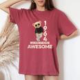 60Th Birthday 1964 Original Awesome Teddy Bear Women's Oversized Comfort T-Shirt Crimson