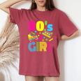 80S Girl 1980S Theme Party 80S Costume Outfit Girls Women's Oversized Comfort T-Shirt Crimson