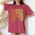 Alpaca Periodic Table Elements Llama Alpaca Vintage Women's Oversized Comfort T-Shirt Crimson