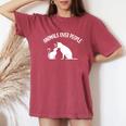 Animals Over People Animal Lover Vegan Plant Based Veganism Women's Oversized Comfort T-Shirt Crimson
