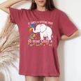 Autism Awareness Family Support Autism Mom Elephants Women's Oversized Comfort T-Shirt Crimson