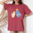 Baby Barista Mother Baby Neonatal Icu Nurse Nicu Rn Medical Women's Oversized Comfort T-Shirt Crimson